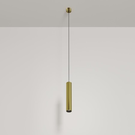 Suspension lamp Technical P072PL-L12W4K-BS, LED, 12W, 5.2x5.2x30 cm, 1050lm, brass color-1