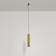 Suspension lamp Technical P072PL-L12W4K-BS, LED, 12W, 5.2x5.2x30 cm, 1050lm, brass color