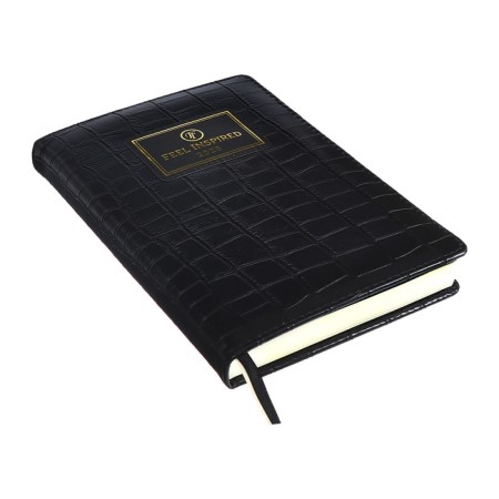Dated diary 2024 A5 176 sheets, Devente.grande, firm artificial leather cover, stamping foil, lies, cream block 70 g/m2, black-2
