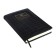 Dated diary 2024 A5 176 sheets, Devente.grande, firm artificial leather cover, stamping foil, lies, cream block 70 g/m2, black