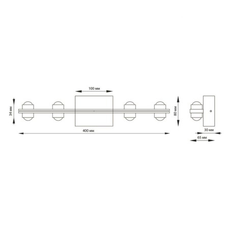 Calle lamp, 16x16W LED, 4000K, 1360LM, IP54, color gray color-1
