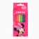 A set of candles in a cake 6 pieces, with a colored flame, Minnie Mouse