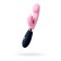 Massager 3 in 1 Eromantica Ornella, pink color, silicone, 21.5 cm