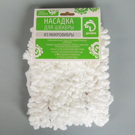 Nozzle for a flat mop of the share, 40 × 12 cm, microfiber, color mix-2