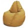 The hand-bag “Pear” is positive Luma, size L, diameter 80 cm, height 100 cm, velor, orange color