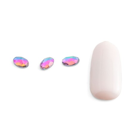 Rhinestones for the design of nails chameleon Pole "oval medium", 10 pcs