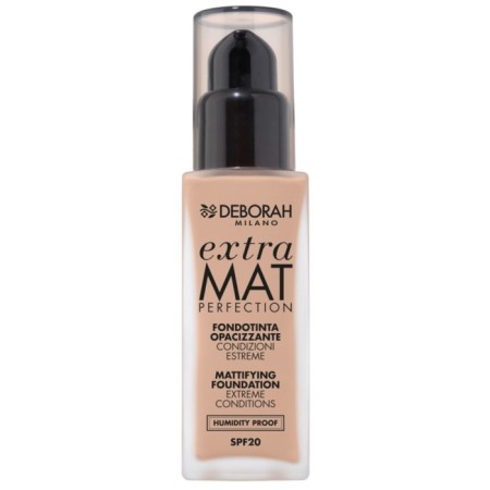 The tonal base matting Deborah Extra Mat Perfection, tone 02 beige, 30 ml