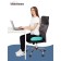 Anatomical pillow for sitting, size 45x40 cm, turquoise color