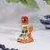 Hochloma candlestick with a pen, gzhel, color