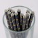 Tubes for the “stars” cocktail set 12 pcs., Black color