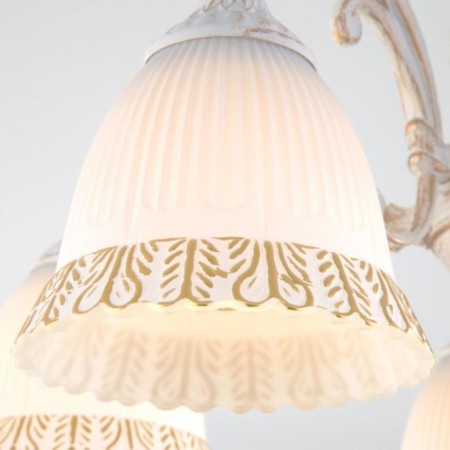 Campina chandelier, 5x60W E27, white color-1