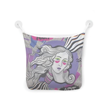 Organizer in a bath on suction cups "Graffiti Venus", for storing toys and trifles, size 33x39 cm-2