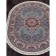 Oval Merinos shahreza carpet, size 200x285 cm, color Blue