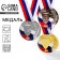 Prize medal 013 diam 5 cm. 2 place, tricolor. Color ser. With a ribbon