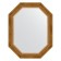 Mirror in the baguette frame, aged bronze with weaving 70 mm, 58x73 cm
