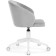 Computer chair Plastic Plastic/velor, white/gray 59x60x78 cm