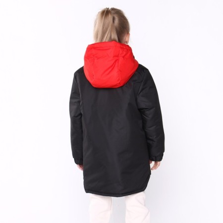 Demi-season jacket, black color, height 146-152 cm-4