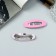 Invisibility for hair "Adeli" (set 2 pcs) matte oval, 5 cm, pink