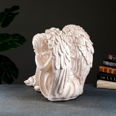 Figure "Angel Girl sitting" Big, aged 28x45x40cm-2