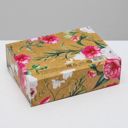 Gift box, packaging, "flowering happiness", 16.5 x12.5 x5 cm-2
