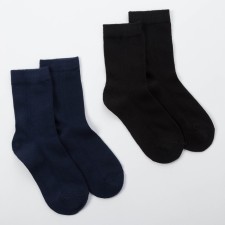 A set of teenage socks 2 pairs, size 22-24, black/blue
