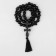 Parsing wooden "Orthodox" 50 beads through a cross, black color