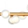 Shardin 8xg9 LED 100x28x32-150 cm lamp, bronze color
