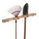 Holder for garden equipment, wall -mounted, under 4 tools, Greengo