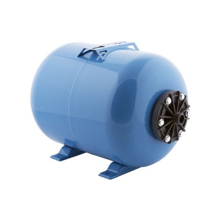 Dzhlexe hydraulic accumulator, for water supply systems, horizontal, plastic. flange, 24 l