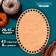 Bottom for knitting, oval - 20 × 15 cm, hdf 3 mm