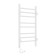 Two electric heated towers Laris lavender Cheka, 300x700 mm, 8 crossbars, right, white