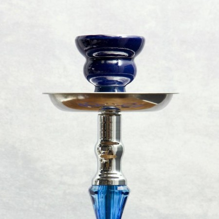 Hookah "Tanzanit", 55 cm, 2 tubes, blue-3