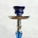 Hookah "Tanzanit", 55 cm, 2 tubes, blue