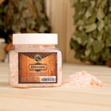 Himalayan red salt "Dobroparov" with fir oil, 2–5 mm, 300 g