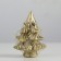 New Year's candle "Christmas tree on the stump", 7 cm, golden