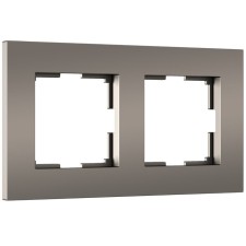 Frame for 2 posts SLAB (matte bronze) W0022963