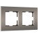 Frame for 2 posts SLAB (matte bronze) W0022963