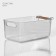 Storage container with handle LadOM "Crystal", 31.5 × 16.5 × 11.5 cm, color transparent color