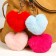 Fluffy on the ring "Heart" mix 11x10x4 cm