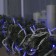 Garland "thread" 10 m, IP65, UMS, white thread, 100 led, glow blue, 220 V