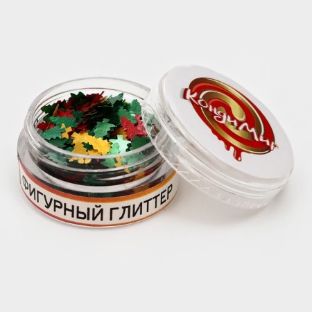 Glitter Figure Christmas tree mix 0.5 g-3