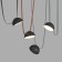 DK5560-BK Belty Flow lamp with D220MM H117MM 48V 20 ° 4000K IP20 Black Aluminum LED