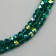 Glass beads, set 72 pcs., Size 1 pc. -8 mm, dark green color