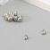 Floor with Magnetic Metal "Ball" silver 0.6x1.1x0.6 cm