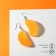 Earrings plastic "Tastiness" slices mandarin, color orange