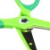 Scissors 13.5cm rubberized handles, rounded ends of the blades, crocodile green calligrata 1058294
