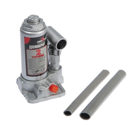 Hydraulic bottle jack service key, 75022, height 158 ​​- 308 mm, in case, 2 tons