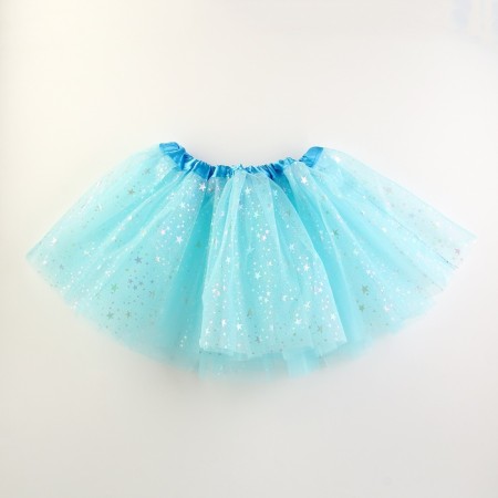 Carnival set "Angel" 2 items: skirt, wings, blue color-1