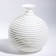 Vase for flowers "Arkady" made of glass, white 23 x 21 x 21 cm