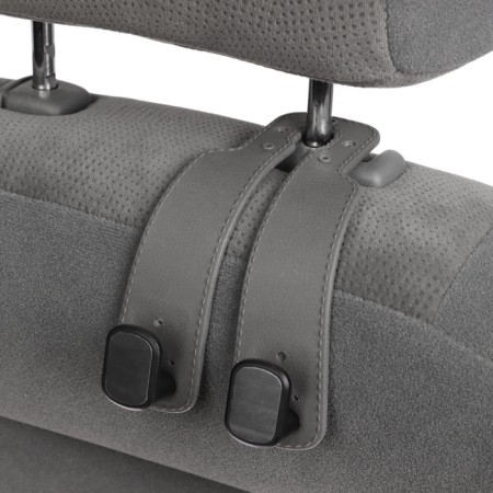 The hook on the head restraint is double, gray-2